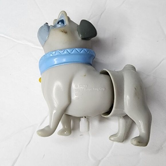 Pocahontas Percy Dog Wind Up Toy Figure Burger King Meal toy Bulldog Vtg 90s - Picture 3 of 6